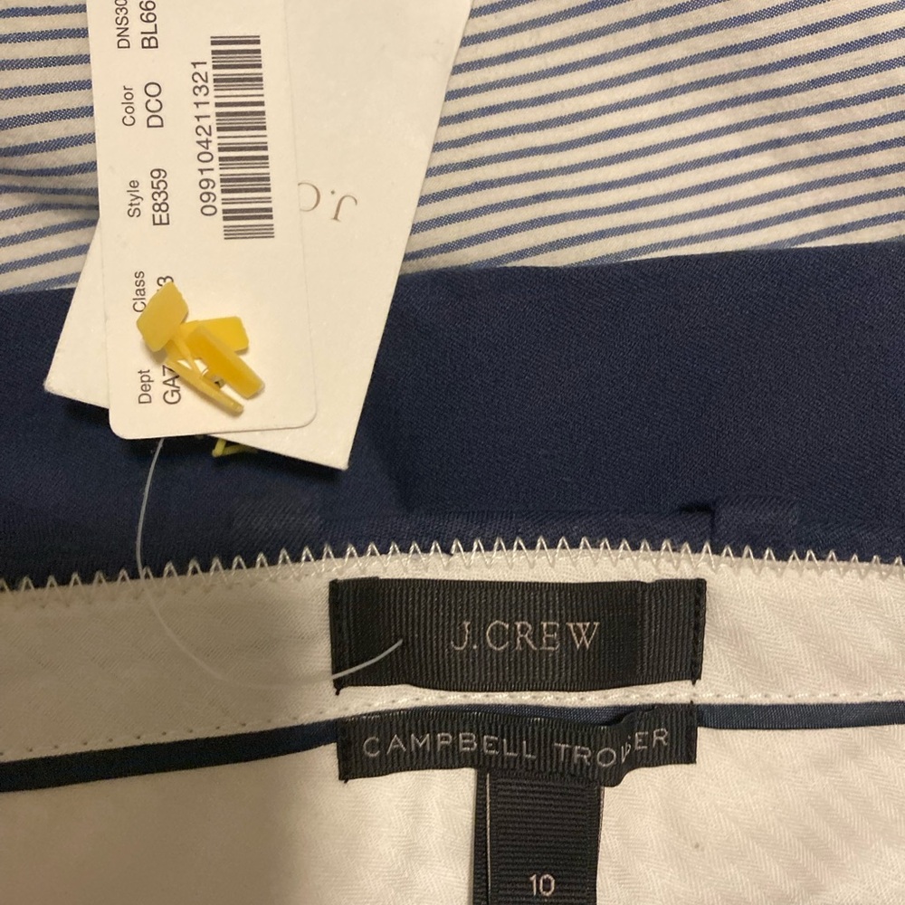 J.Crew Campbell Trousers in Navy